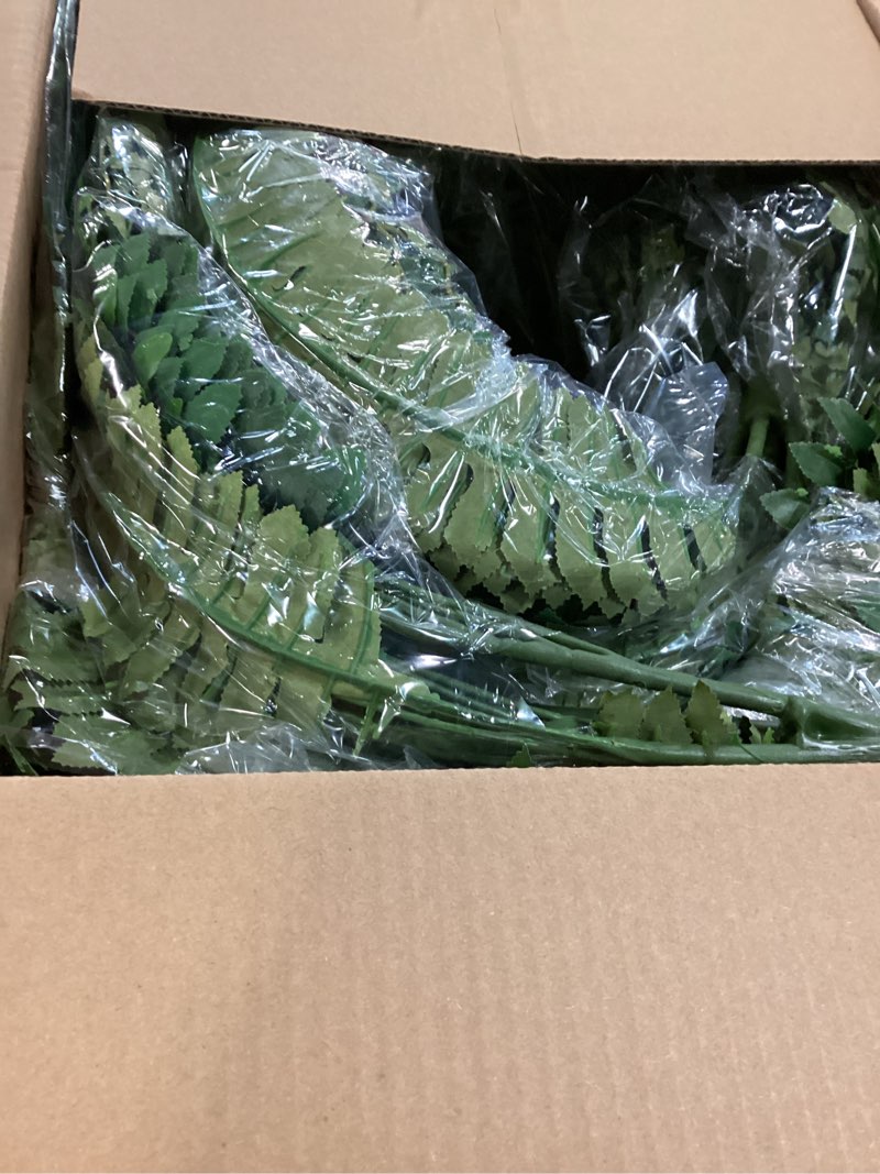 Condition photo showing New/Like New for waipfaru 60'' large fake ferns, uv resistant artificial outdoor plants, faux greenery plants, realistic boston ferns with 96 fronds for front porch home garden patio forest decor 2pcs
