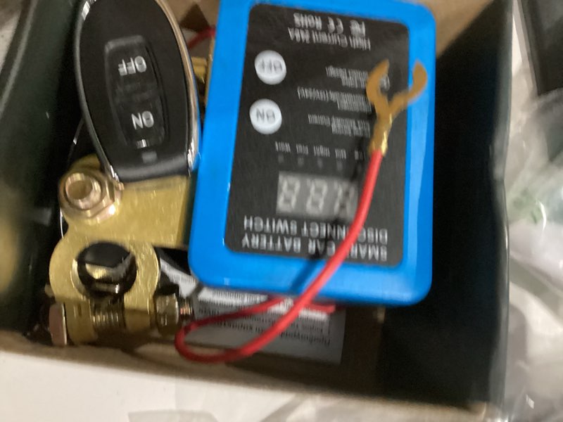 Condition photo showing As Is for Kill Switch for Car - 12V Remote Battery Disconnect Switch Smart Voltage Car Battery Kill Switch for Vehicle, RV, ATV, Truck, Boat Blue LED