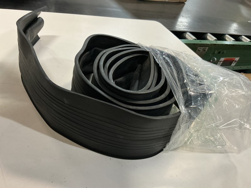 Condition photo showing As Is for 16" t ends garage door seals bottom rubber 16 feet fits u-bottom | seal weather stripping and threshold seal professiona grade rubber 3 3/4" width x 16 feet lenth
