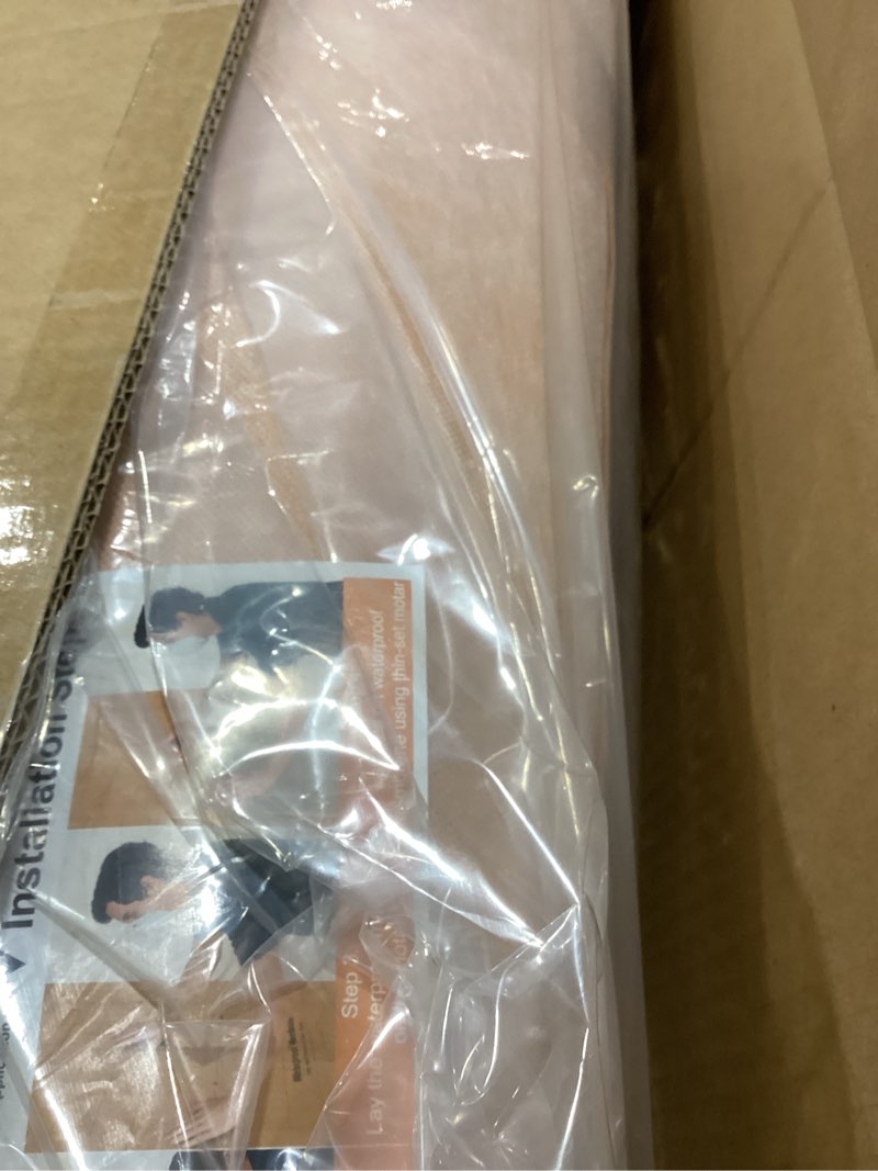 323 sq ft waterproof membrane with pre-marked grid design, 3.3 ft x 98.5 ft roll, 24mils thick, easy