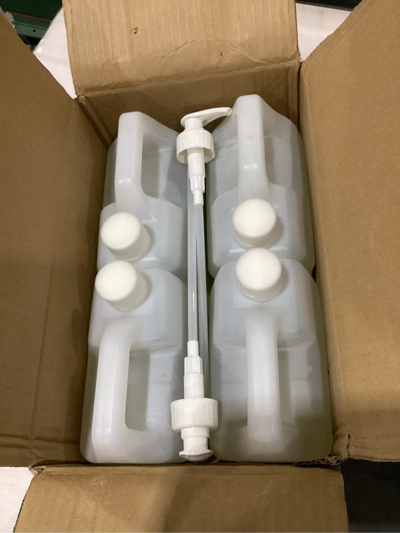 eco amenities - hand/body wash |rectangular refill - (green tea, pack of 4, 1 gallon each)