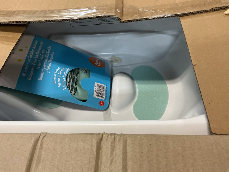 Condition photo showing New/Like New for fisher-price™ 3-n-1 grow with baby infant to toddler bath tub with supportive sling
