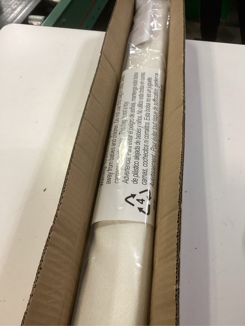 Condition photo showing Good Condition for cordless light filtering roman shades for indoor windows, bedroom, nursery, home, office, room darkening, thermal insulated & uv protection, easy install off-white 28"w x 64"h