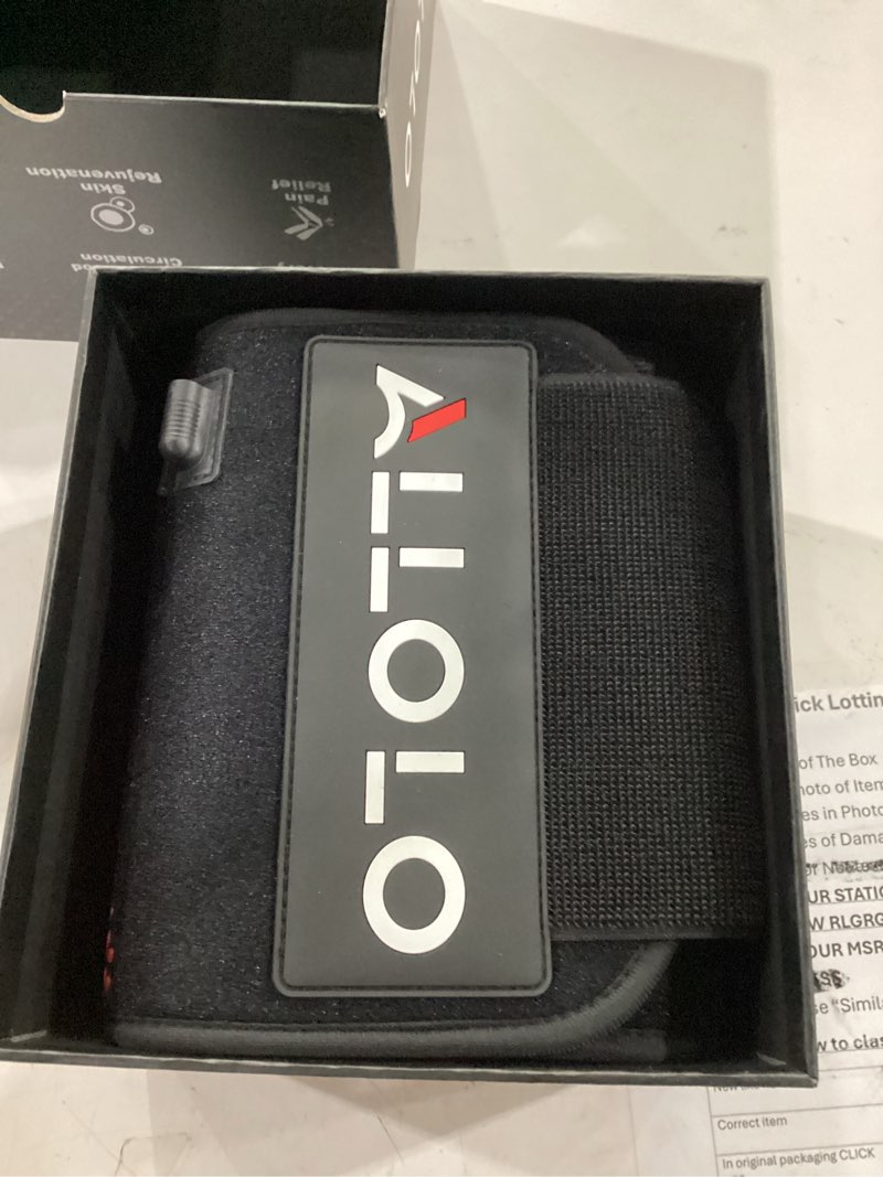 Condition photo showing New/Like New for allolo red light therapy for body, 3 in 1 leds red light therapy belt with timer remote control, 660nm 850nm infrared light therapy pad for body waist shoulder knee, 39" x 7.7" large area