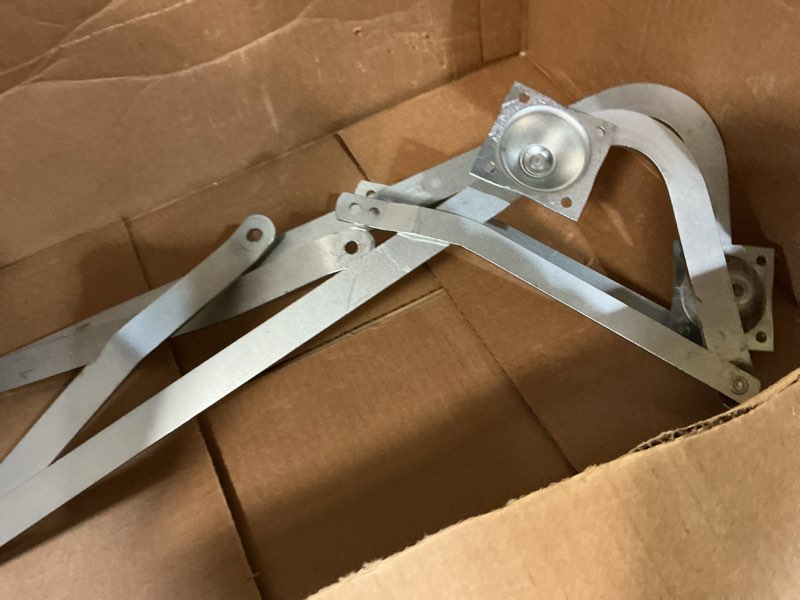 Condition photo showing item condition for 55-2 Attic Ladder Hinge Arms with Springs,Compatible with Werner Mk5, WU2210, W2208, W2210, Suitable for Werner Attic Ladders Manufactured After 2010, Heavy Duty Thick Galvanized Material spring55-2