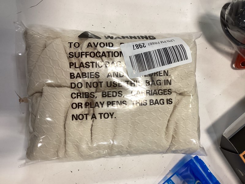 Condition photo showing New/Like New for Smiry Waterproof Seat Covers for Dining Room Chairs Set of 2, Stretch Jacquard Removable Washable Chair Seat Slipcovers Protector, No Rear Covers, Beige Set of 2 Beige