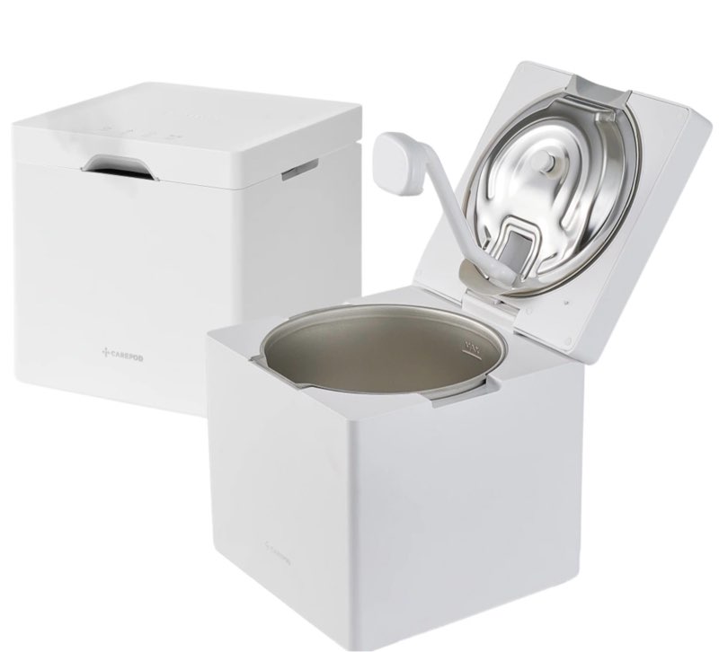 Carepod Cube Plus X50V Stainless Steel Humidifier - Easy to Clean, 3 Mist Level Settings, Auto-Humidity & Auto Shut-Off Feature, One Touch Built-in Sanitization, No Filters, Lasts 32Hrs (1.1Gal/4.2L)