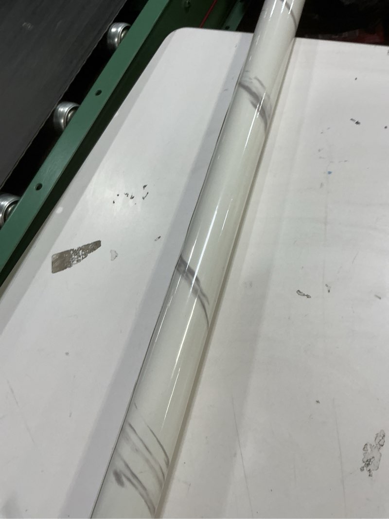 Condition photo showing Good Condition for Large White Marble Granite Wallpaper Peel Stick Thicken 48x118inch Waterproof Furniture Sticker Self-Adhesive Contact Paper Marble Vinyl Wrap for Countertop Fireplace Backsplash DIY Wall Sticker 118" x 48" White