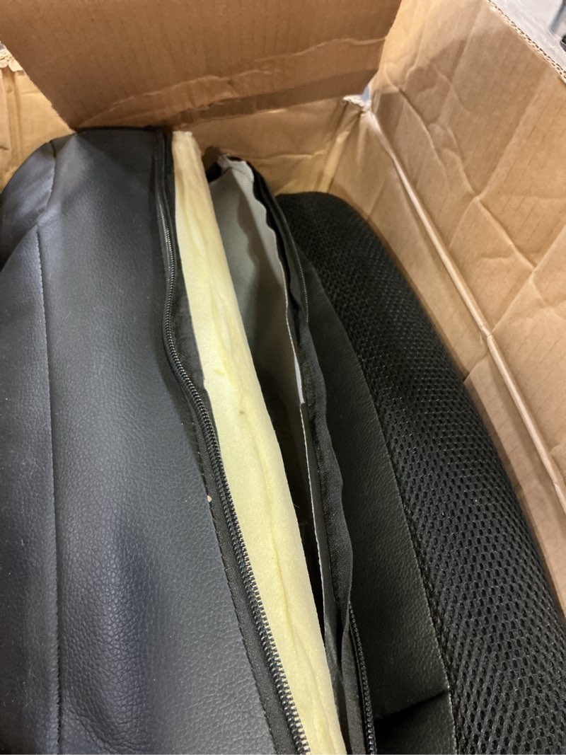 Condition photo showing As Is for Home Office Chair Ergonomic Desk Chair PU Leather Task Chair Executive Rolling Swivel Mid Back Computer Chair with Lumbar Support Armrest Adjustable Chair for Men (Black) 