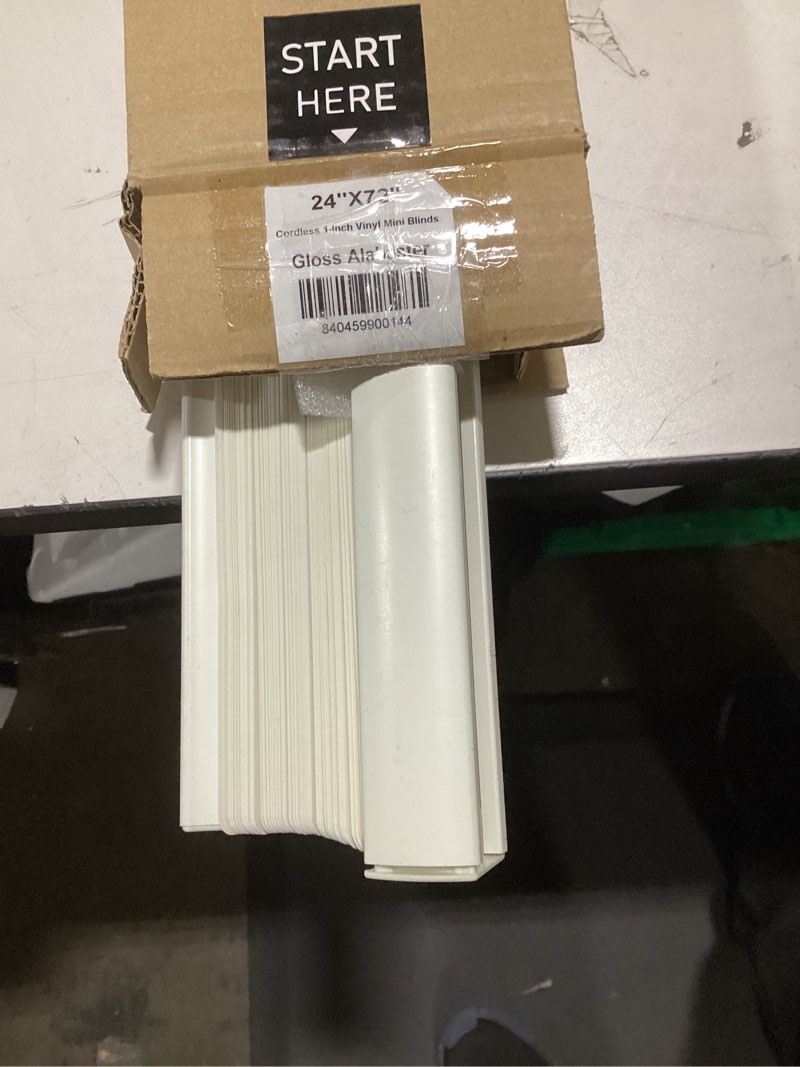 CHICOLOGY Cordless Mini Blinds, 1 Inch Vinyl Window Blinds, Room Darkening & Privacy, Easy Install w