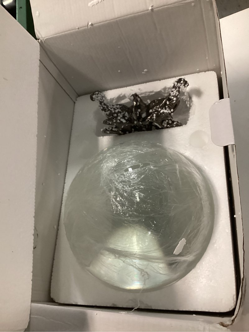 Condition photo showing Good Condition for Amlong Crystal 8 inch (200mm) Clear Crystal Ball with Elephant Stand