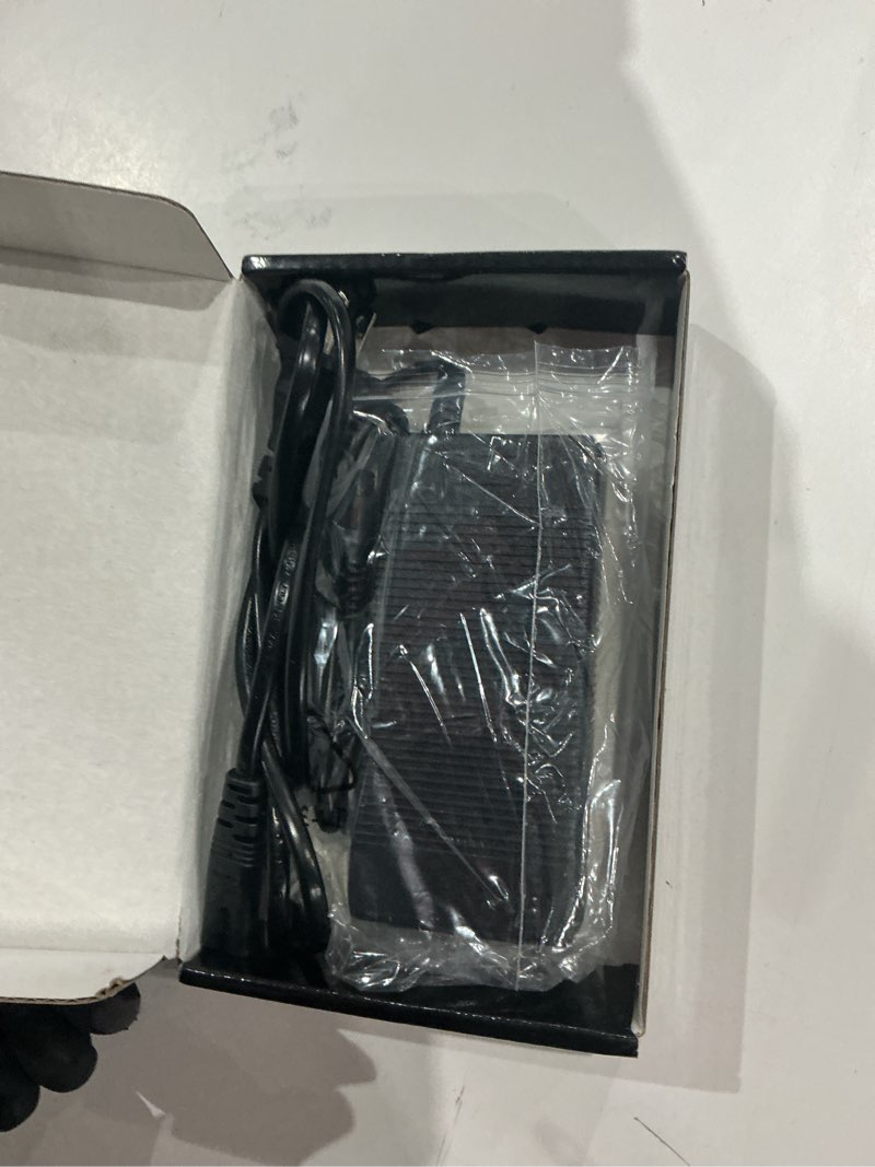 Condition photo showing New/Like New for ul 42v 1.5a ac/dc charger powerfast 3-prong inline connector for 36v pocket mod, sports mod lithium battery, battery charger