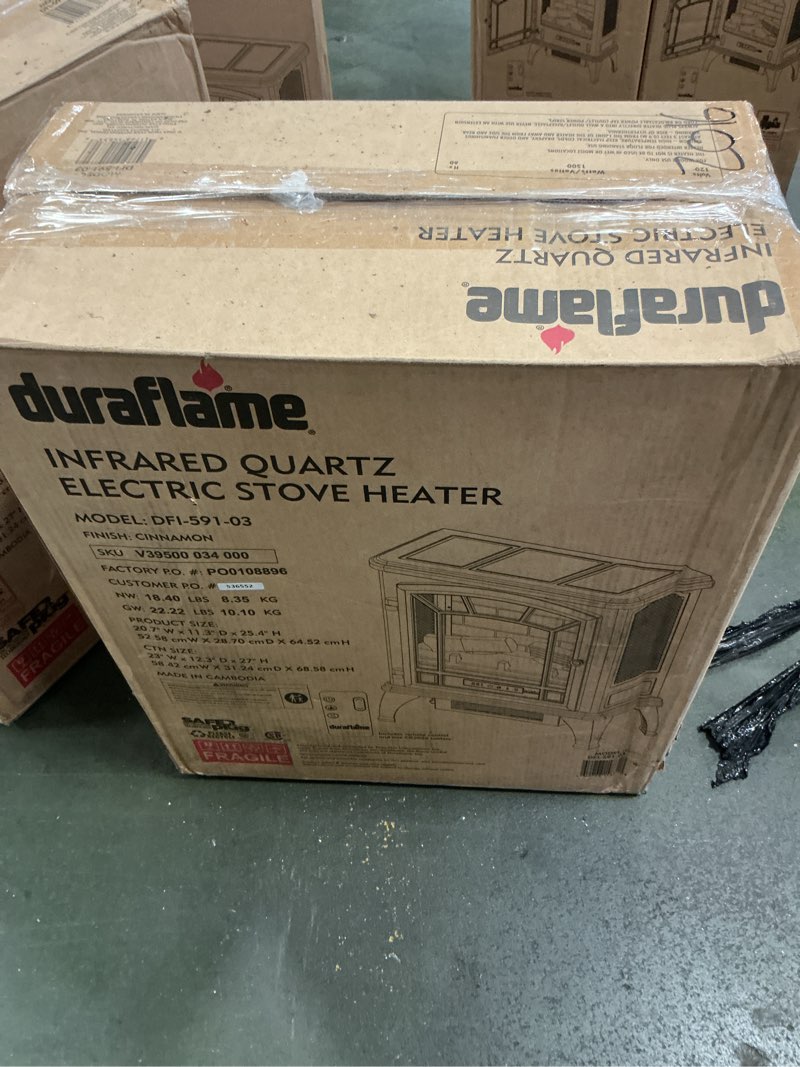 Condition photo showing New/Like New for duraflame Infrared Quartz Electric Stove Heater - DFI-591-03 - Cinnamon
