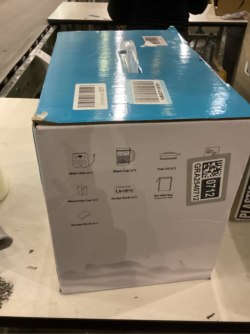 Condition photo showing New/Like New for 50.73oz Nut Milk Maker Machine: 12-in-1 Automatic Soy Milk Maker with Detachable Design, Homemade Juice,Almond,Oat Milks for Plant-Based Milks, 24H Delay Start/Keep Warm/Auto-Clean/Safety Lock