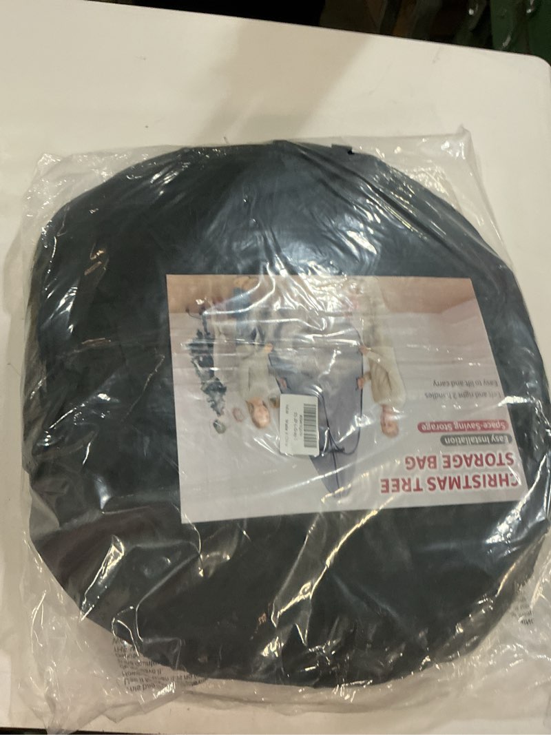 Condition photo showing New/Like New for Christmas Tree Bag 9 Ft Large Christmas Tree Storage Bag 9 Foot Tree, Christmas Tree Cover For Upright Storage with Reinforced Handles Grey 9FT