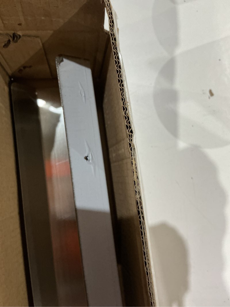 Condition photo showing As Is for sunrise kitchen supply stainless steel deep fryer joining strip/connector (23 3/8"l x 2 3/8"w) 23 3/8" l x 2 3/8" w
