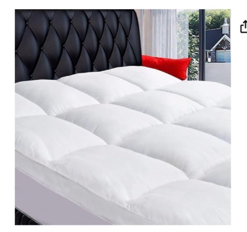 topper mattress queen white 