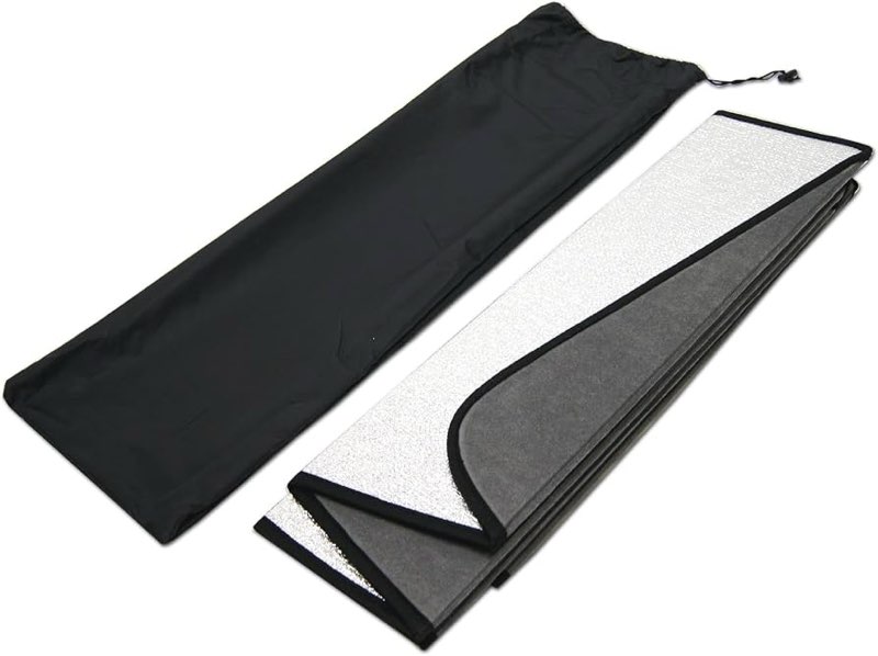 front car windshield sun shade compatible with 14-19 mercedes gla200 gla250 gla45 | custom fit visor accordion fold style sun protector | silver & grey 1-pc set | ss-242