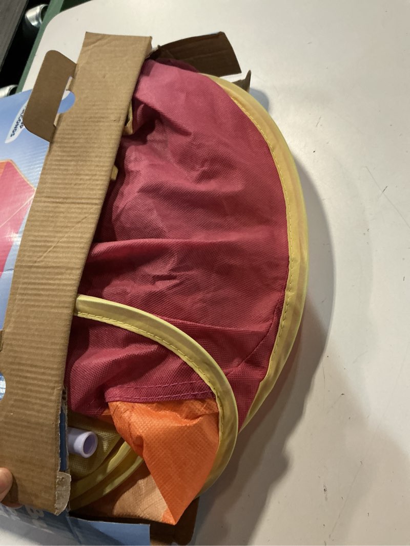 Condition photo showing Good Condition for Pop N Fun Bluey Pop-Up Tent, Multicolor Easy Storage Pop Up Play Tent with Roll-Up Door & Peep Window, Indoor/Outdoor Toddler Playhouse for Ages 2+