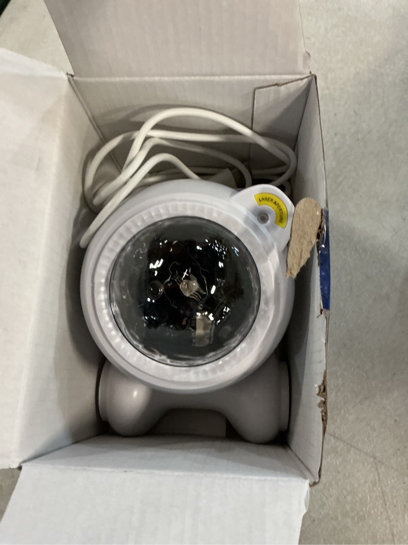 Condition photo showing Good Condition for enokik star projector, galaxy projector built-in bluetooth speaker and 8 white noise, night light for kids adults, aurora nebula lamp for home decor/relaxation/party/music/gift (white) white pro