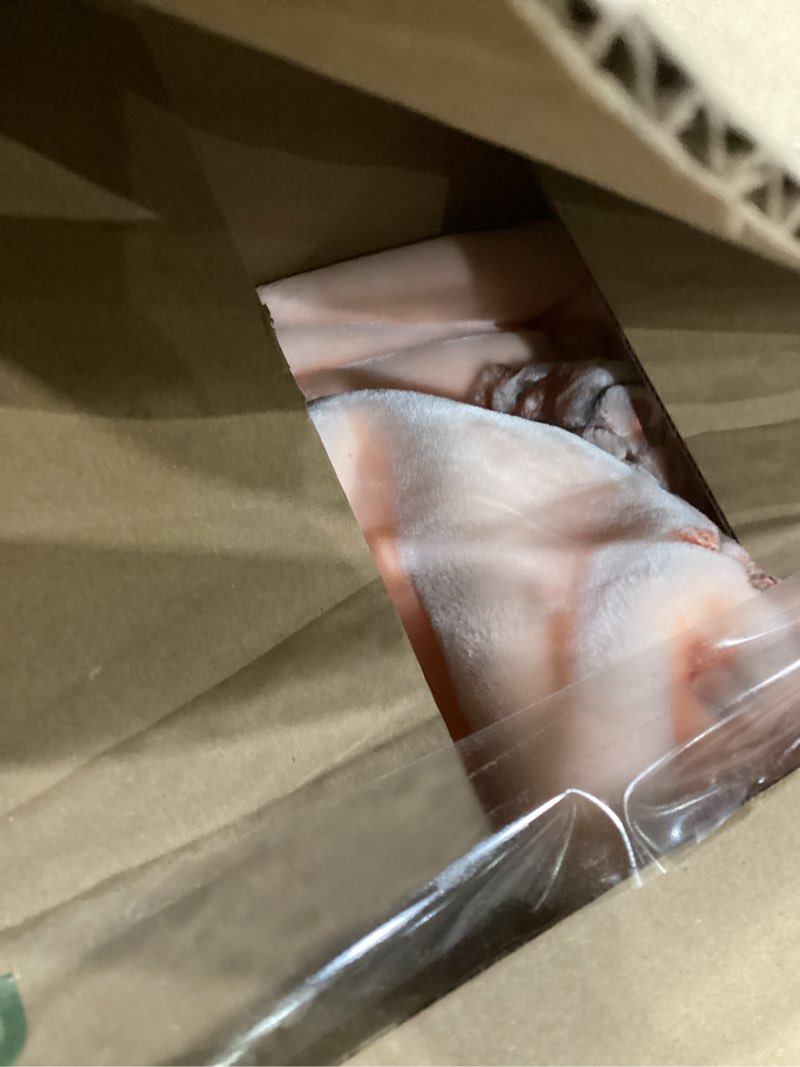 Condition photo showing As Is for JML Korean Faux Mink Fleece Blanket Heavy King, 87" x 94", 11 lbs, Soft Plush Raschel Fleece Blanket - Cozy Thick Warm for Winter, 2 Ply, A&B Printed, 1 Side Embossed (Flowers Branches Beige) King Size 87x94 Flowers Branches Beige