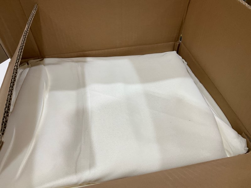 Condition photo showing New/Like New for Fitable 6 Pack Ivory Round Tablecloths - 120 Inches in Diameter - Stain Resistant and Washable Table Clothes, Polyester Fabric Table Covers for Wedding, Party, Banquet, Formal Events Ivory 120 In Round, 6 Pack