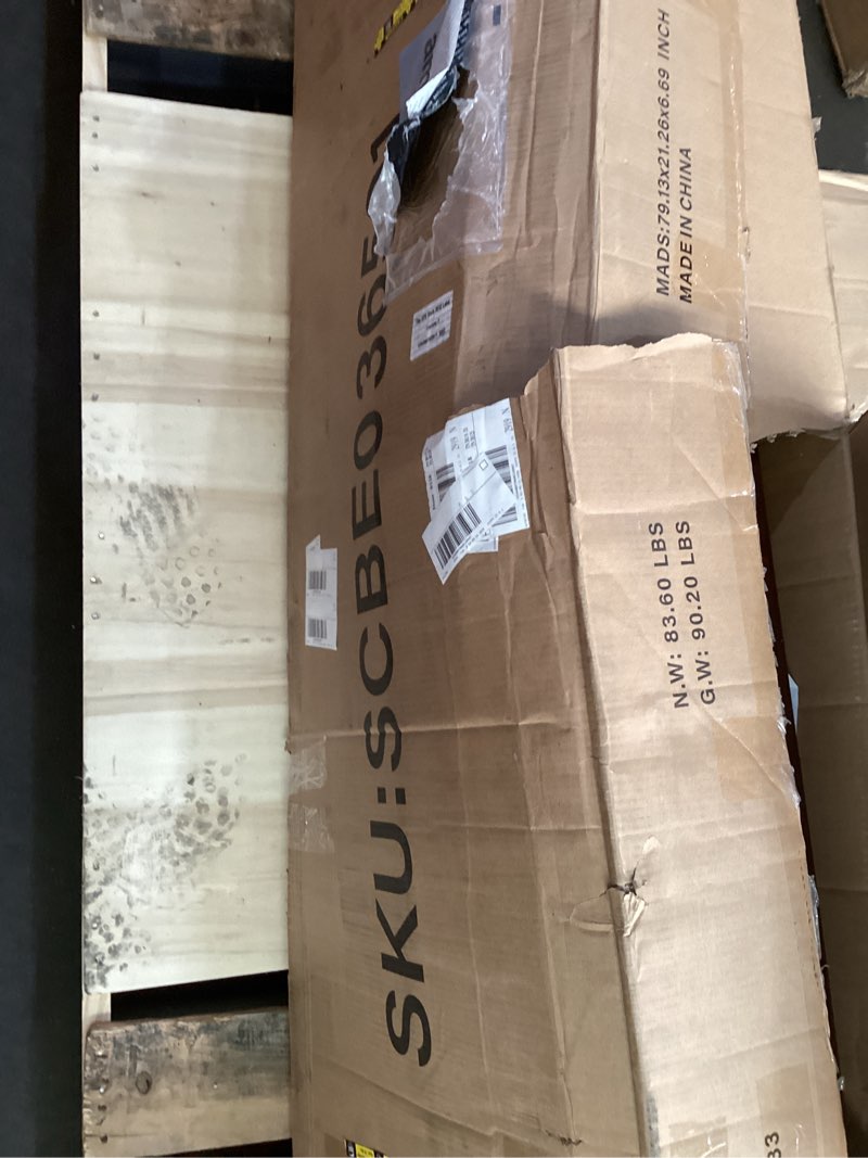 Condition photo showing As Is for SONGMICS HOME URMB414K02 King brown