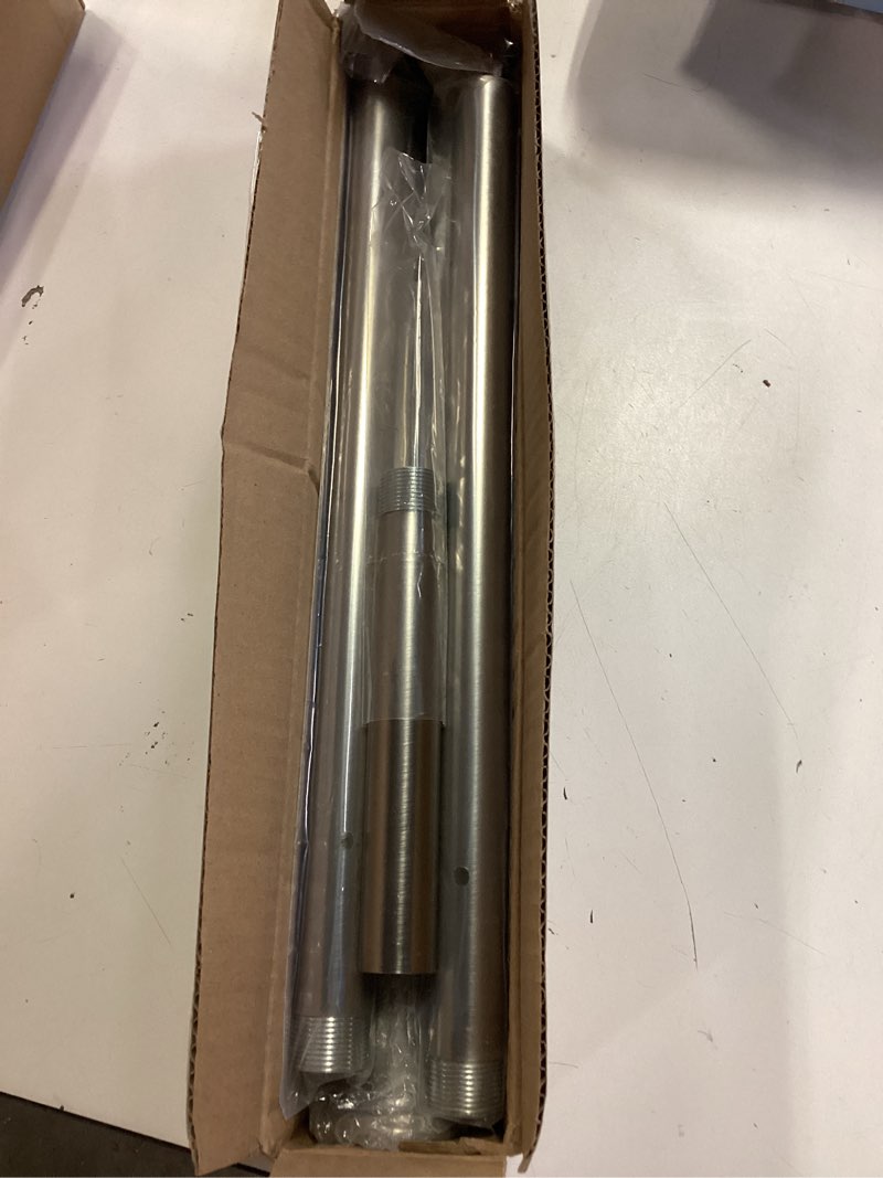Condition photo showing Good Condition for AmazerBath Nickel Spring Tension Shower Curtain Rod 31-75 Inches, 1 Inch Diameter Heavy Duty Tension Rod Rust Proof Bathroom Curtain Rod, Adjustable No Drill Easy Segmented Installation 31-75 Inches Nickel