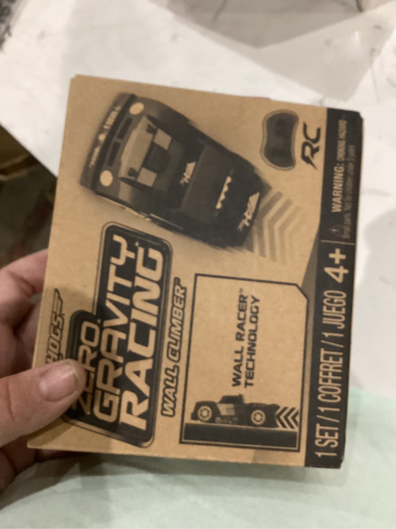 Condition photo showing As Is for Air Hogs, Zero Gravity Racing Wall Climber, USB-C Rechargeable Wall Racer Truck, Black Indoor RC Car, Over 4-Inches, Kids Toys for Ages 4 and up Zero Gravity Truck Rc