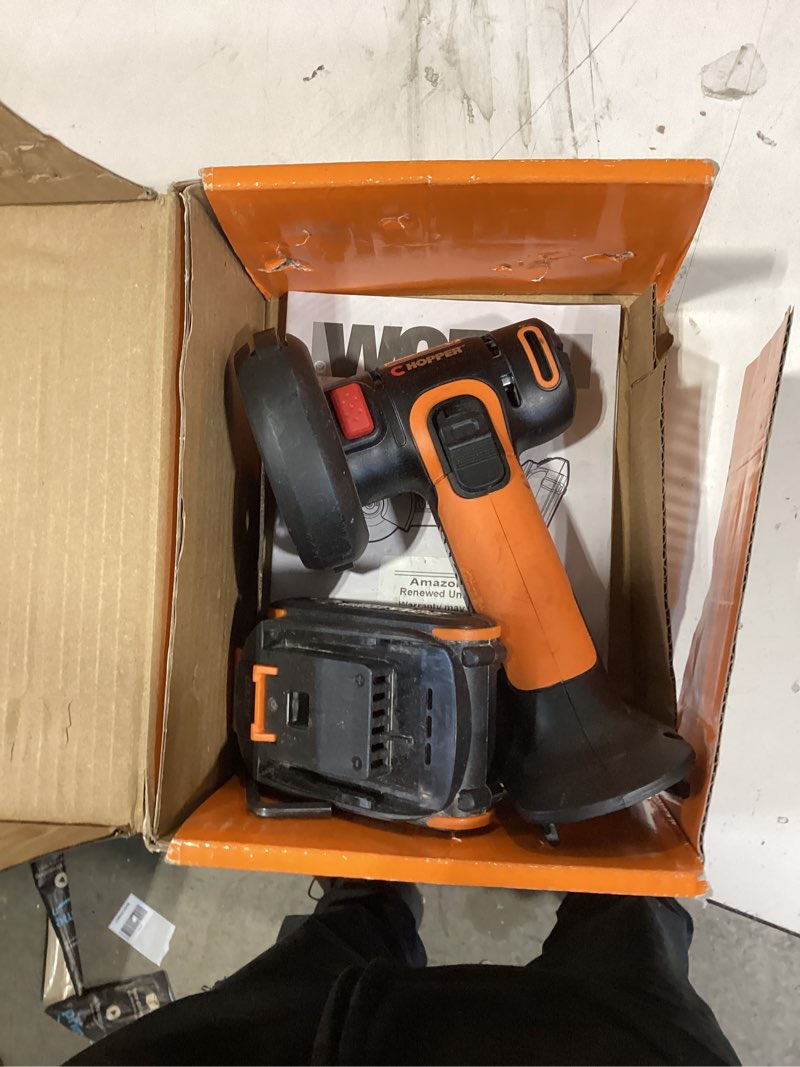 Condition photo showing As Is for worx wx801l mini-cutter