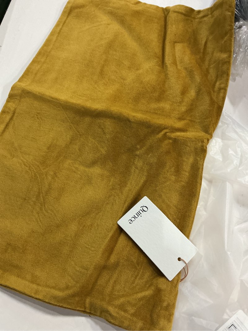 Condition photo showing Good Condition for quince, european classic cotton velvet pillow cover 12x20 inch/marigold