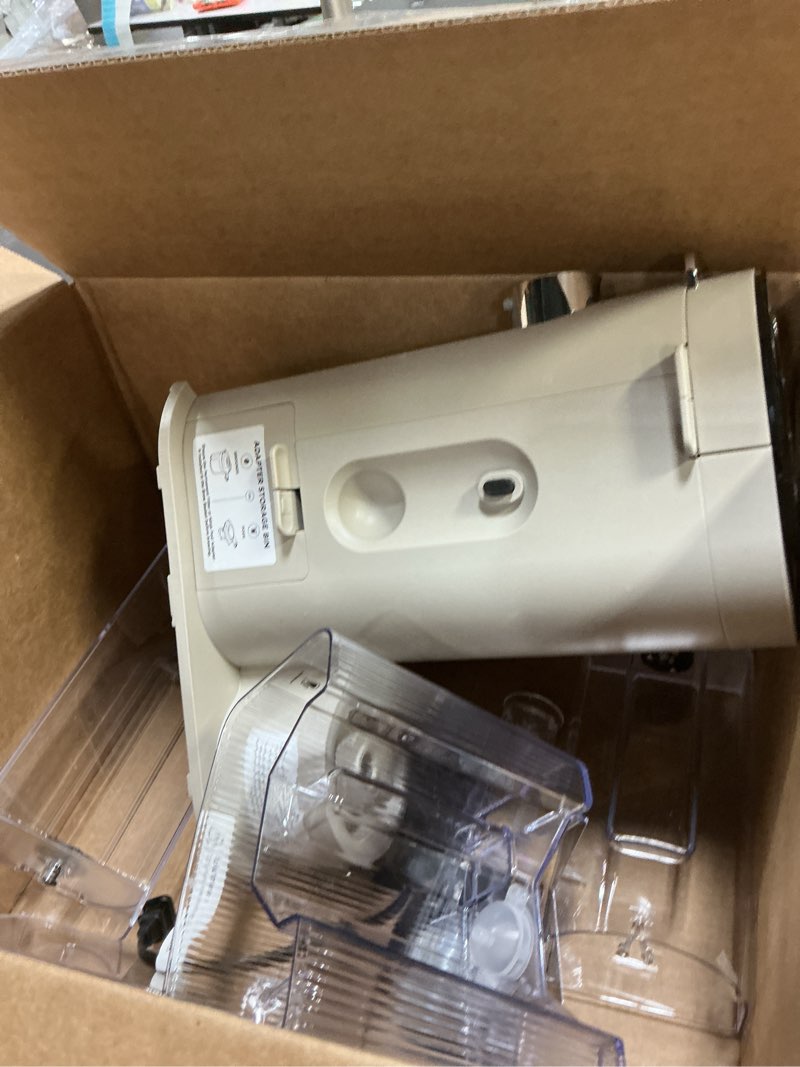 Condition photo showing As Is for Ninja Pod & Grounds Specialty Single-Serve Coffee Maker, K-Cup Pod Compatible, Brews Grounds, Compact Design, Built-In Milk Frother, 56-oz. Reservoir, 6-oz. Cup to 24-oz. Mug Sizes, Stone, PB051ST