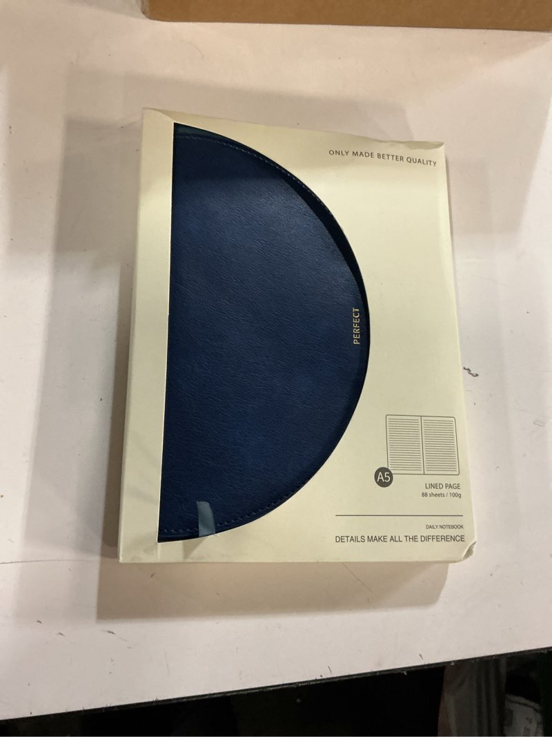Condition photo showing New/Like New for CAGIE Lined Journal for Women, 100GSM Leather Journals for Writing with Buckle Closure,A5 Hardcover Diary Journaling Notebooks for Business Work School Note Taking 5.9" x8.59 (Blue) Blue A5