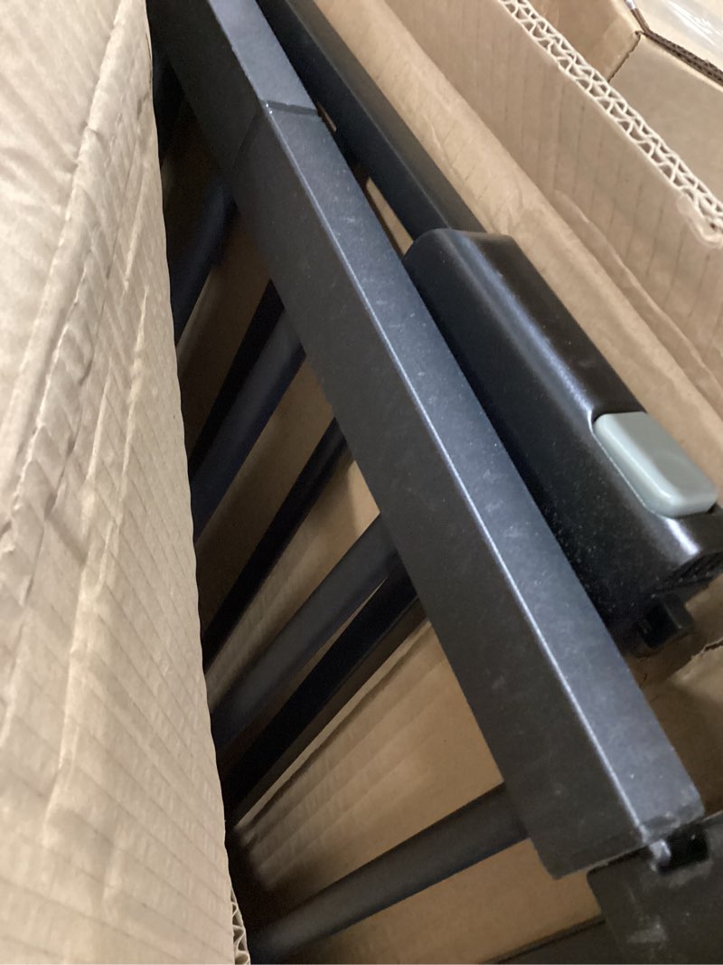 Condition photo showing Good Condition for COMOMY 36" Extra Tall Baby Gate for Stairs and Doorways - Fits 29.5" to 48.8" Wide Openings, Auto Close Extra Wide Dog Gate for House, Pressure Mounted Easy Walk Through Pet With Door, Black 36"Tall 48.8"Wide Black
