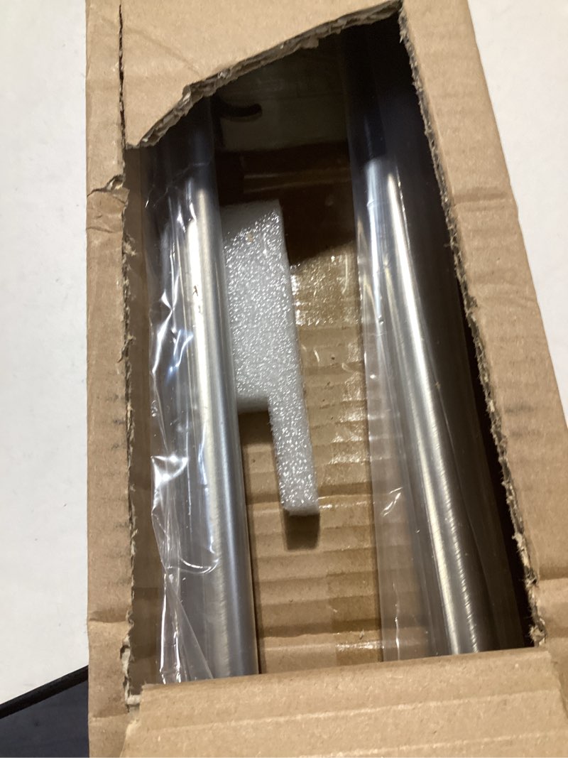 Condition photo showing Good Condition for 2 Pack Brushed Nickel Disc Curtain Rods, 48-84 Inches Window Curtain Rod,Adjustable Room Darkening Curtain Rod with Aluminum Finials and Brackets,Wrap Around Design