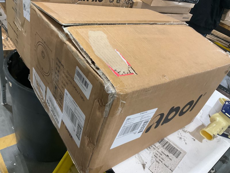 Condition photo showing Good Condition for enbol 13x10 inch undermount bathroom sink - oval bathroom sink white ceramic vessel lavatory basin with overflow, countertop vanity sink ecu1310 oval 13.1" x 10.2"