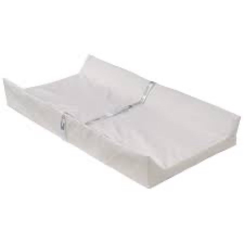 Serta Perfect Sleeper Contoured Changing Pad with Plush Cover, white
