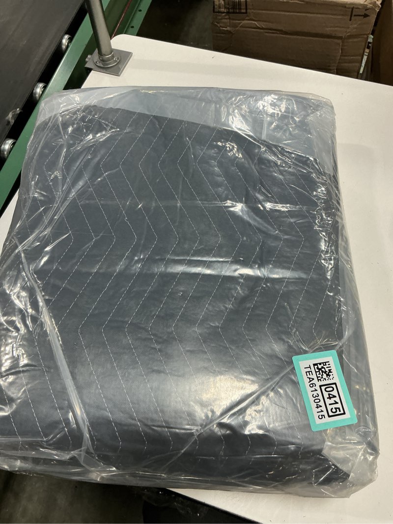 Condition photo showing New/Like New for Aliceset 2 Pcs 80 x 144'' Extra Large Moving Blankets Heavy Duty Packing Blankets Quilted Shipping Furniture and Storage Pads Thick Furniture Pads for Wrapping Moving Protecting Supplies, Black 2 80'' X 144''