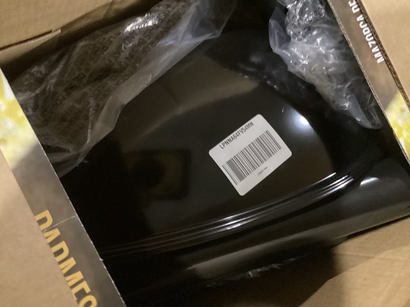 Condition photo showing As Is for george foreman 4-serving removable plate electric grill and panini press, george tough non-stick coating, drip tray catches grease, black