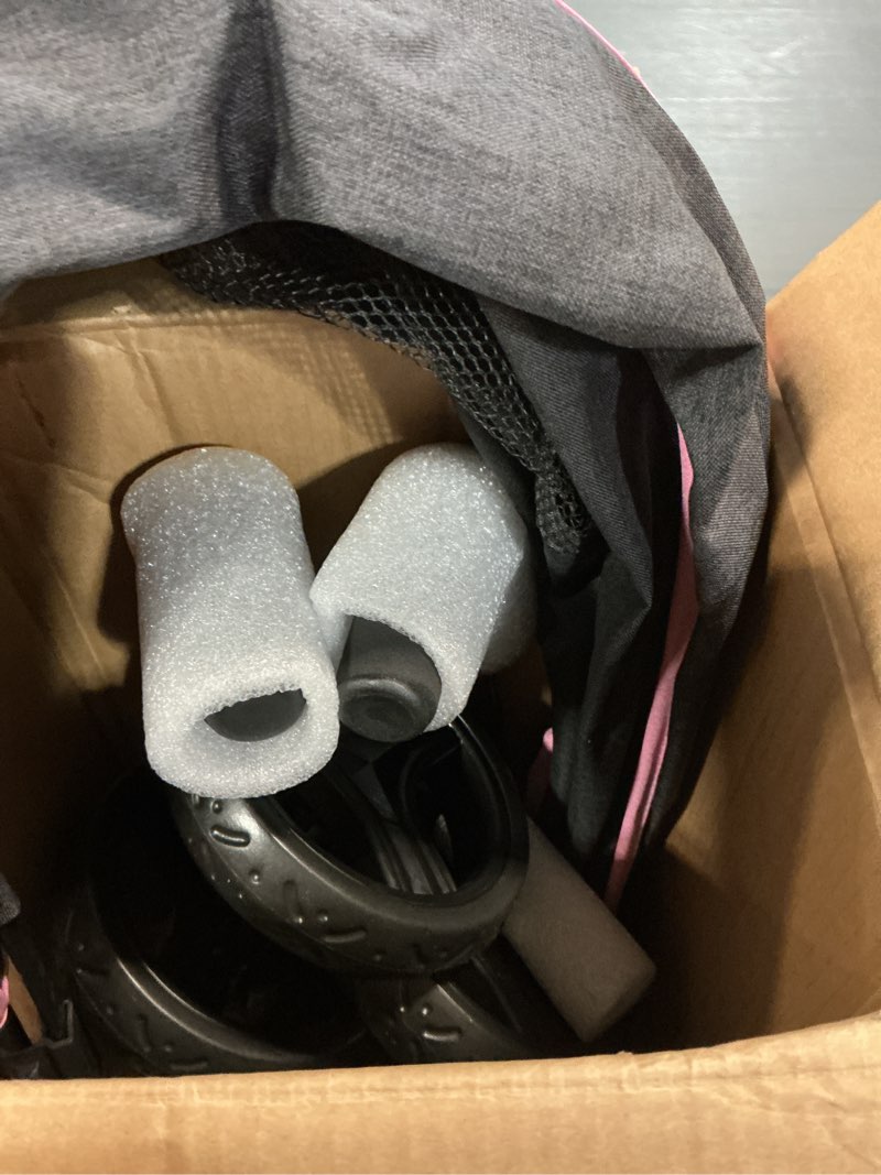 Condition photo showing Good Condition for dream on me vista moonwalk baby stroller, lightweight travel umbrella stroller with compact fold, smooth ride wheels, multi-position recline, spacious storage basket with cup holder, pink