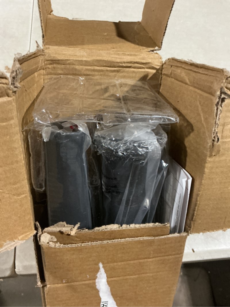 Condition photo showing Good Condition for vailge room divider tension rods, premium curtain tension rods,122-150 inch,no drilling, adjustable large window stall tension pole-black 122-150 inch black