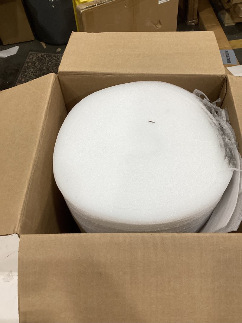 Condition photo showing As Is for Foam Wrap Roll 150' x 12 Inch Wide 1/16 Inch Thick Perforated 12 Inch