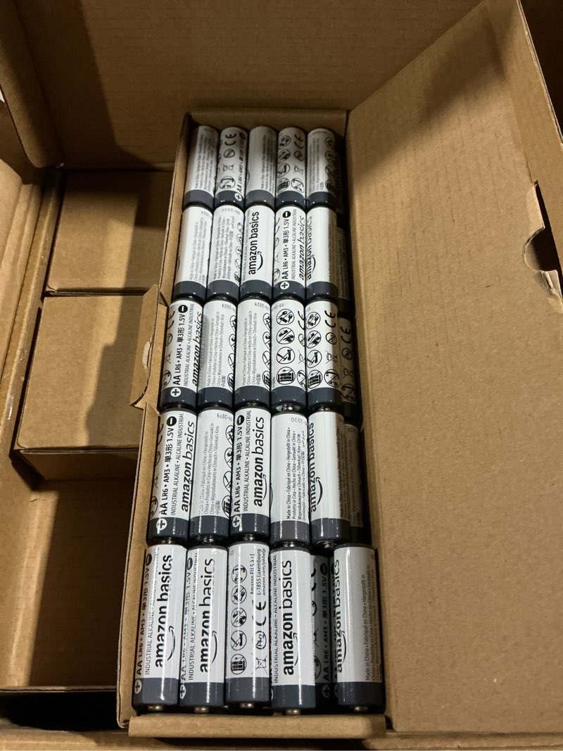 Condition photo showing Good Condition for amazon basics aa industrial alkaline batteries, 450 count (3 pack of 150)