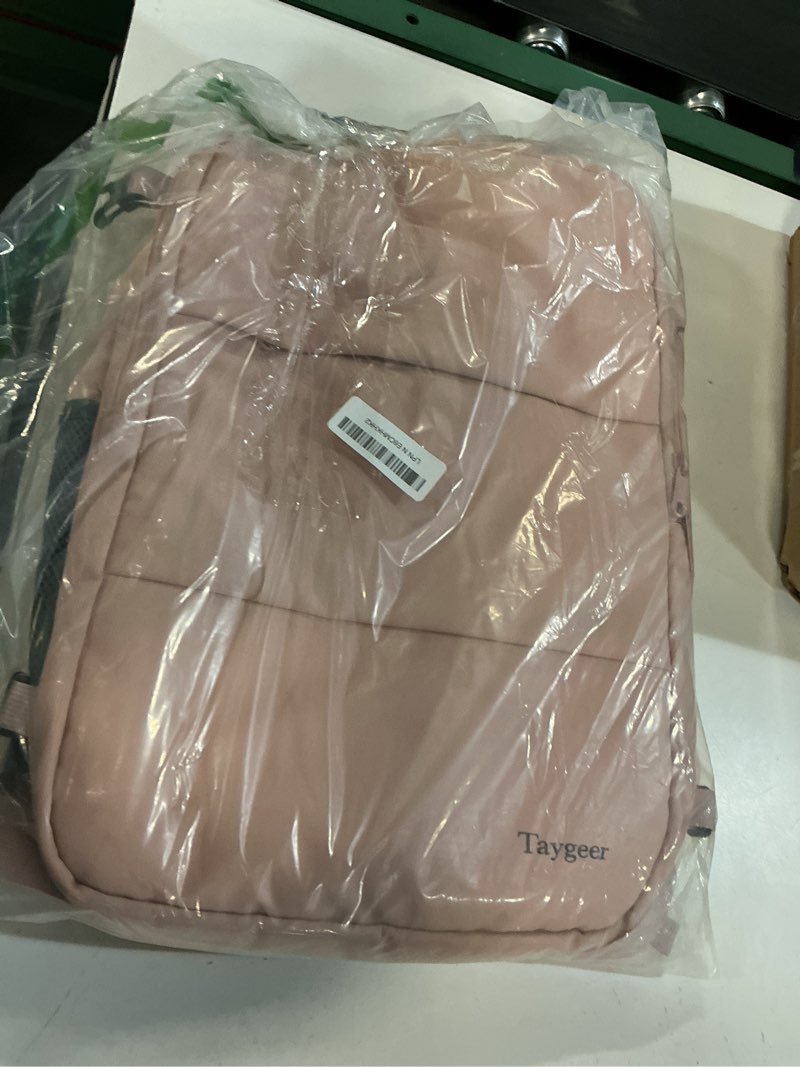 Condition photo showing Good Condition for taygeer travel backpack for women, carry on backpack with water bottle pocket & shoe pouch, tsa 15.6inch laptop mochila flight approved, nurse bag casual daypack for weekender business hiking, pink large amourpink