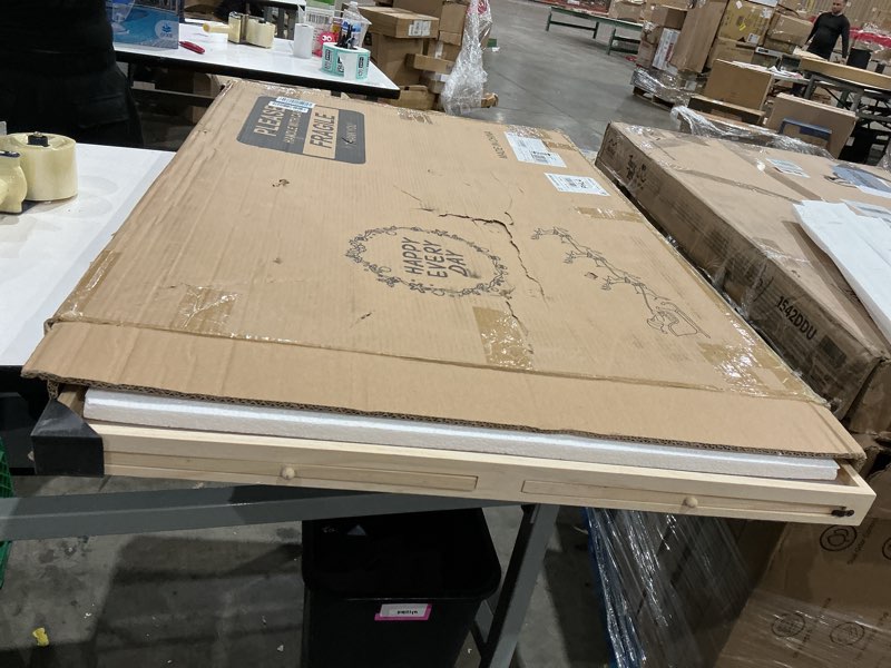 Condition photo showing Good Condition for puzzle board 2000 pieces, 41.3"x 27.9" jigsaw puzzle table with 4 drawers and cover,portable board gametable with folding legs for adults and teens 2000pcs wooden color