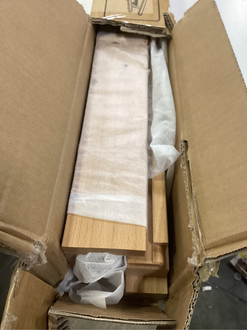 Condition photo showing Good Condition for MEEDEN Art Easel Stand for Display - Adjustable Beech Wood Floor Easels for Painting, Holding Canvas up to 60", Ideal for Artist, Adults Painting Canvas, Drawing, Signs - Middle Natural Medium