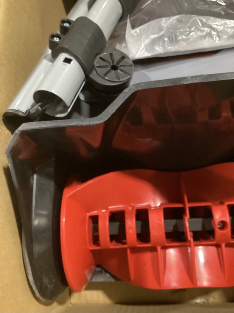 Condition photo showing As Is for EWORK Corded Snow Shovel 11-Inch 1200W 10A Powerful Electric Snow Shovels, 6-Inch Clearing Depth, 23-Foot Max Throw Distance, Power Snow Blower for Driveway, Steps, Sidewalk, Porch