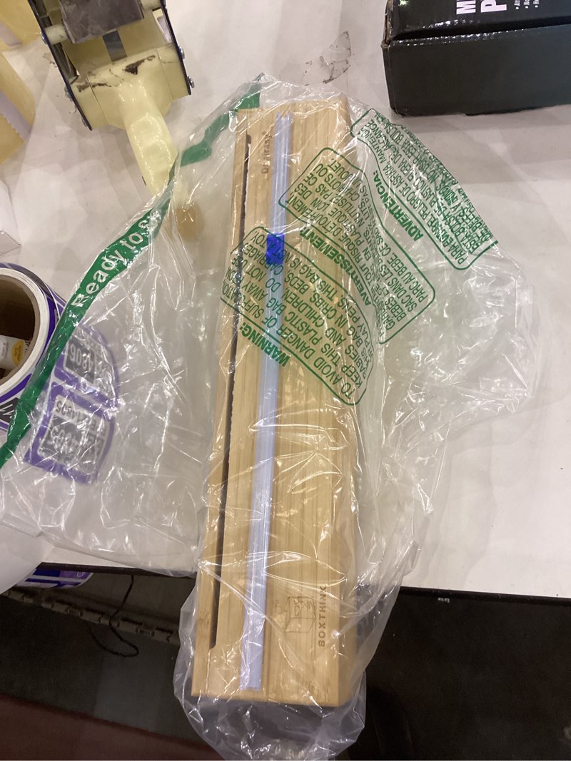 Dsnirasy Plastic Wrap Dispenser with Cutter, Wrap Dispenser with Slide Cutter, for Aluminum Foil, Pl