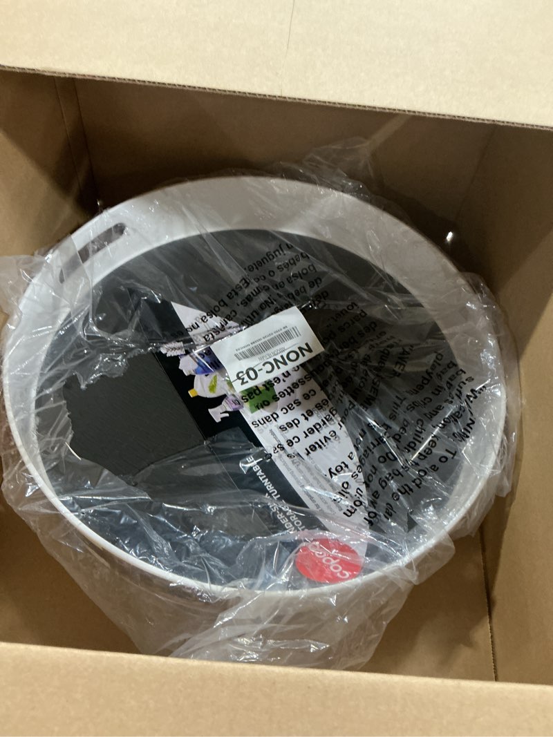 Condition photo showing Good Condition for Copco Under-Sink Pantry and Cabinet Organizer, 18-Inch, Revolving Storage Solution, White and Gray