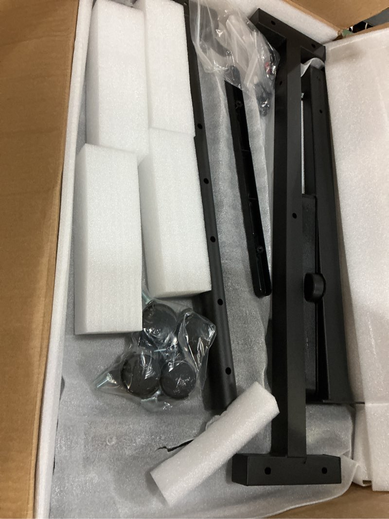 Condition photo showing Good Condition for adjustable overbed bedside table, hospital bed table with wheels, portable rolling desk, mobile small standing desk, rolling laptop stand, computer cart 29.92inch